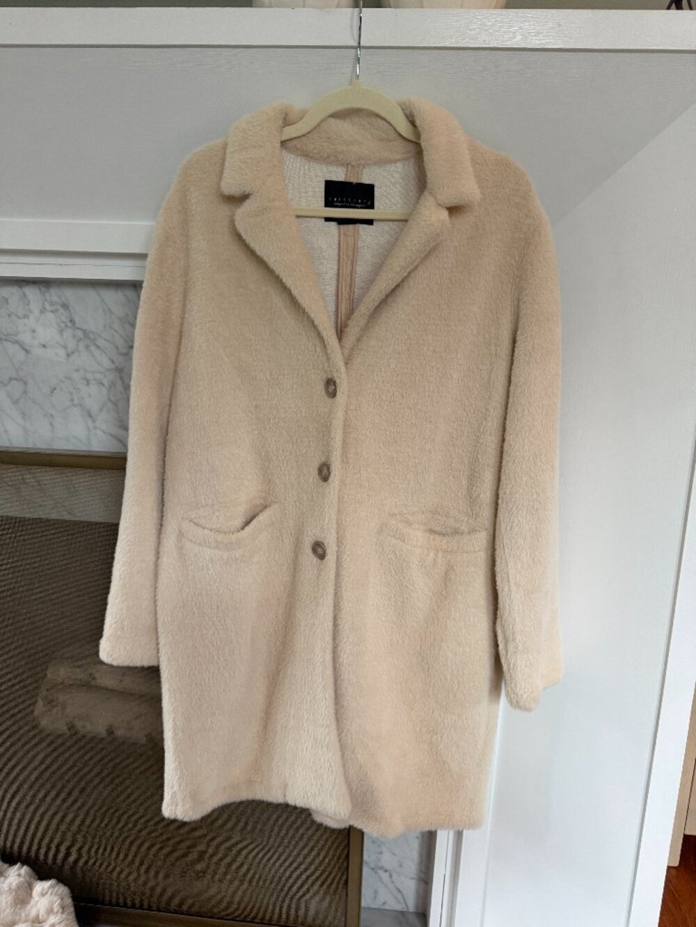 Sanctuary Cream Teddy Coat